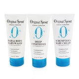 Original Sprout Classic Collection Travel Trio: Conditioner 90ml + BabyWash 90ml + Baby Cream 90ml 