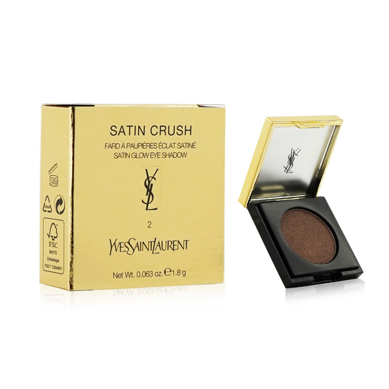 Yves Saint Laurent Satin Crush Eyeshadow (Satin Glow) - # 2 Excessive Brown 