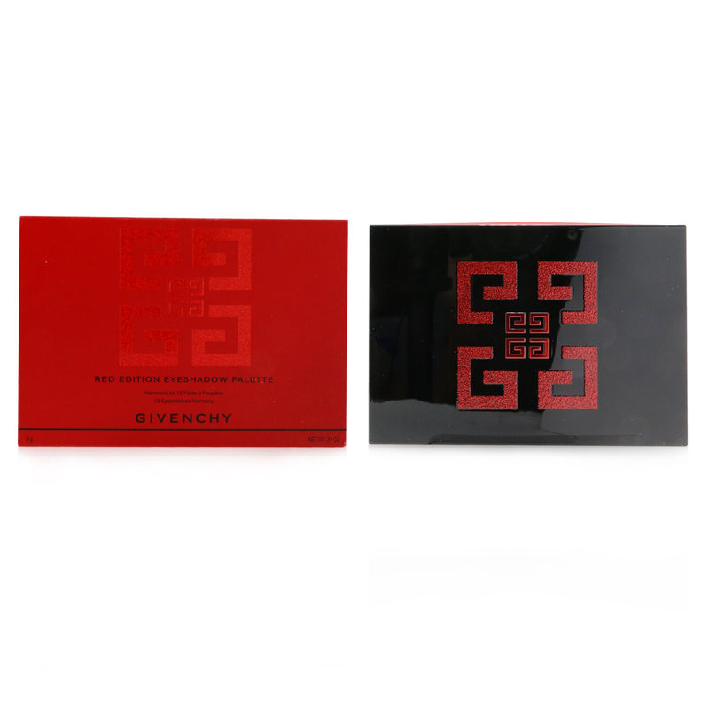 Givenchy Red Edition Eyeshadow Palette (12x Eyeshadow + 1x Dual-Ended Brush) 