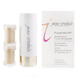 Jane Iredale Powder Me Refillable Brush (1x Brush, 2x Refills) - Tanned  2x2.5g/0.09oz