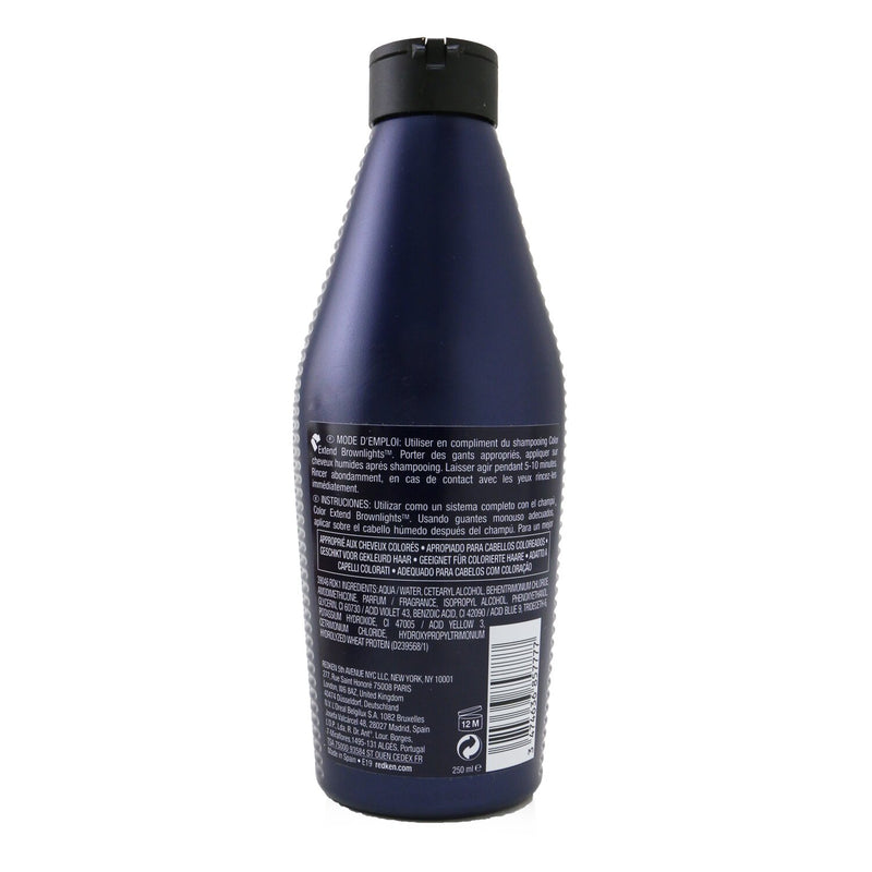 Redken Color Extend Brownlights Blue Toning Conditioner (Anti-Brass For Natural and Highlighted Brunettes) 