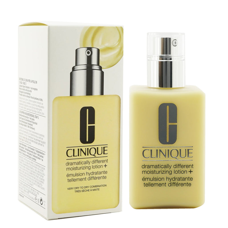 Clinique Dramatically Different Moisturizing Lotion+ - Very Dry to Dry Combination (White Box, With Pump) 