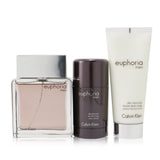 Calvin Klein Euphoria Men Coffret: Eau De Toilette Spray 100ml/3.4oz + Deodorant Stick 75g/2.6oz + After Shave Balm 100ml/3.4oz 