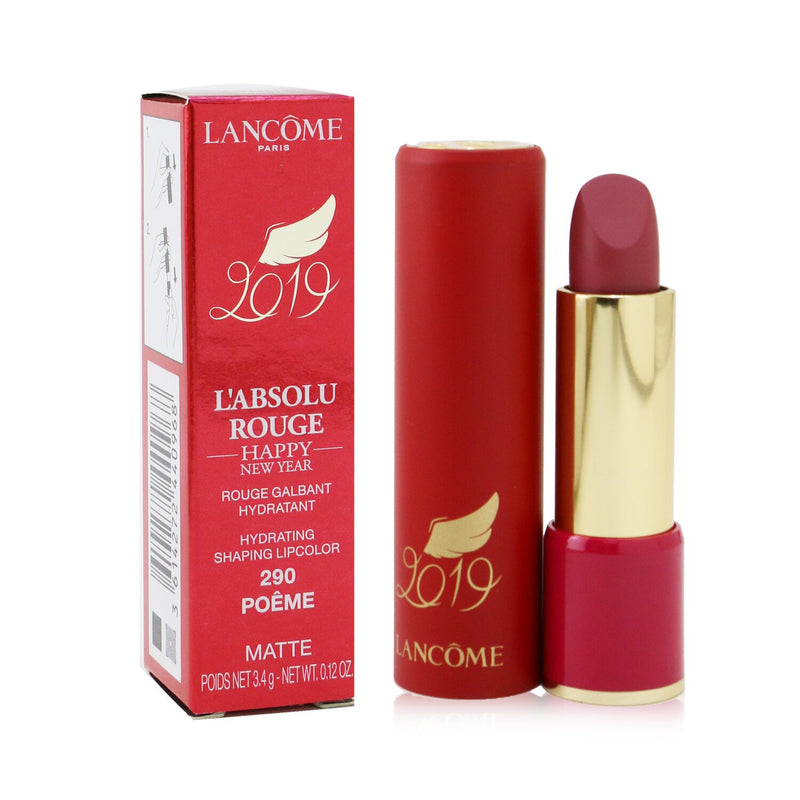 Lancome L' Absolu Rouge Hydrating Shaping Lipcolor - # 290 Peome (Matte) (Lunar New Year 2019)  3.4g/0.12oz