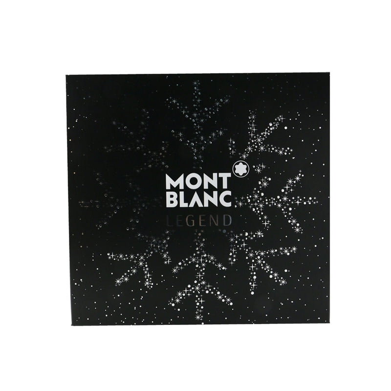 Montblanc Legend Coffret: Eau De Toilette Spray 100ml/3.3oz + After Shave Balm 100ml/3.3oz + All-Over Shower Gel 100ml/3.3oz 