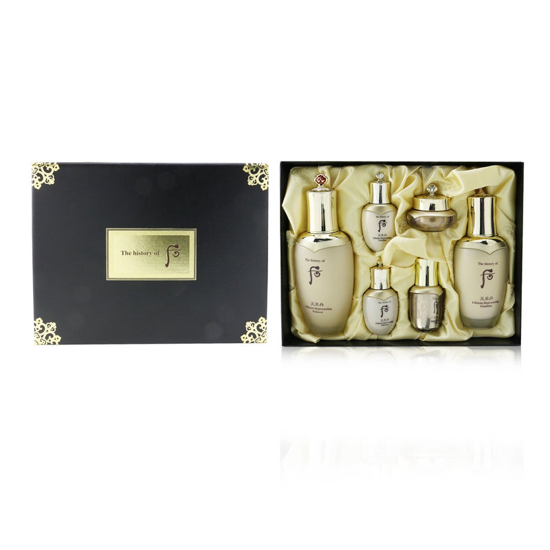 Whoo (The History Of Whoo) Cheonyuldan Ultimate Rejuvenating Set: Balancer (150ml+25ml) + Emulsion (110ml+25ml) + Essence 8ml + Cream 10ml  6pcs