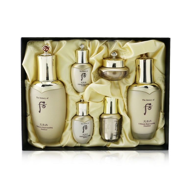 Whoo (The History Of Whoo) Cheonyuldan Ultimate Rejuvenating Set: Balancer (150ml+25ml) + Emulsion (110ml+25ml) + Essence 8ml + Cream 10ml  6pcs