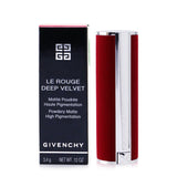 Givenchy Le Rouge Deep Velvet Lipstick - # 27 Rouge Infuse  3.4g/0.12oz