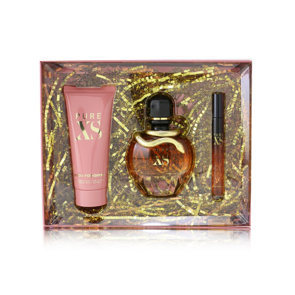 Paco Rabanne Pure XS Coffret: Eau De Parfum Spray 80ml/2.7oz + Eau De Parfum Spray 10ml/0.34oz + Sensual Body Lotion 100ml/3.4oz 