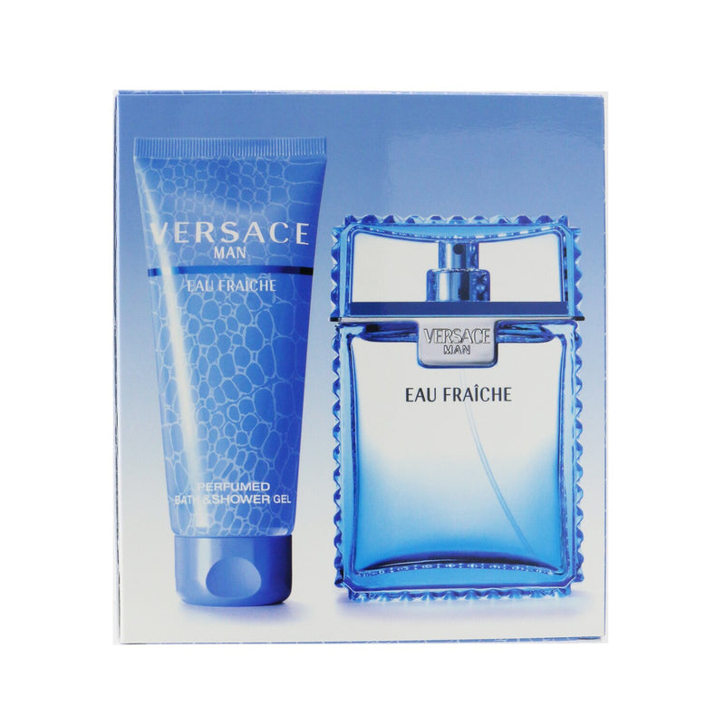 Versace Eau Fraiche Coffret: Eau De Toilette Spray 100ml/3.4oz + Perfumed Bath & Shower Gel 100ml/3.4oz 