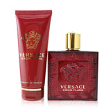 Versace Eros Flame Coffret: Eau De Parfum Spray 100ml/3.4oz + Shower Gel 100ml/3.4oz 