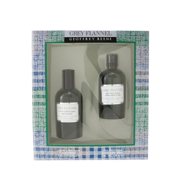 Geoffrey Beene Grey Flannel Coffret: Eau De Toilette Spray 120ml/4oz + After Shave Lotion 120ml/4oz (Green Box) 