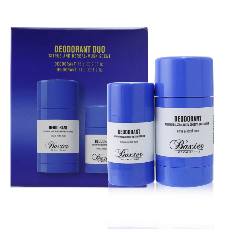 Baxter Of California Deodorant Duo Set - Aluminum & Alcohol Free (Sensitive Skin Formula)  2pcs
