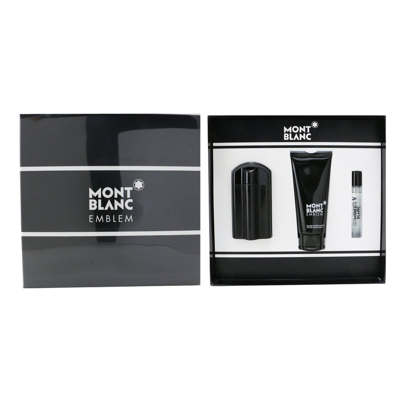 Montblanc Emblem Coffret: Eau De Toilette Spray 100ml/3.3oz + After Shave Balm 100ml/3.3oz + Eau De Toilette Spray 7.5ml/0.25oz 