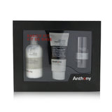 Anthony Basic Kit With Alcohol Free Deodorant: Cleanser 237ml + Moisturizer 90ml + Deodorant 70g 