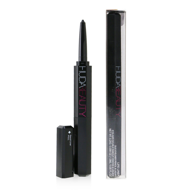 Huda Beauty Life Liner Duo Pencil & Liquid Eyeliner - #Very Vanta (Extreme Black) 