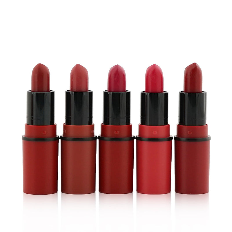 MAC Travel Exclusive Mini Lipsticks Set (5x Mini Lipstick + 1 Bag) - #Bright 