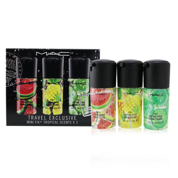 MAC Mini Fix+ Tropical Scents Setting Spray Kit (3x Mini Setting Spray)  3x30ml/1oz