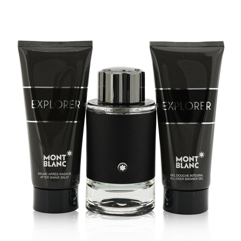 Montblanc Explorer Coffret : Eau De Perfum Spray 100ml/3.3oz + After Shave Balm 100ml/3.3oz + Shower Gel 100ml/3.3oz 