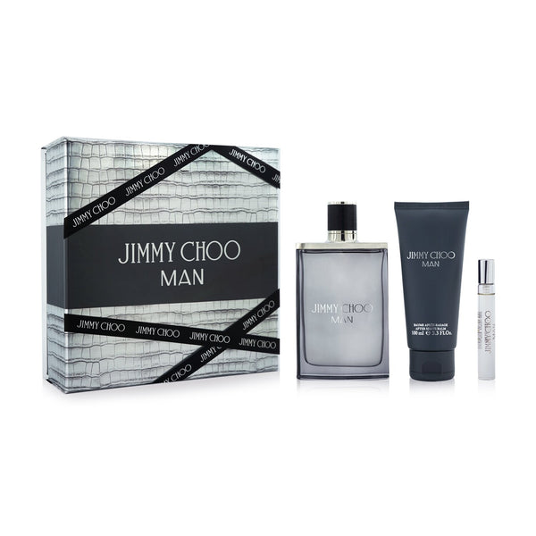 Jimmy Choo Jimmy Choo Coffret: Eau De Toilette Spray 100ml/3.4oz + Eau De Toilette Spray 7.5ml/0.25oz + After Shave Balm 100ml/3.3oz 