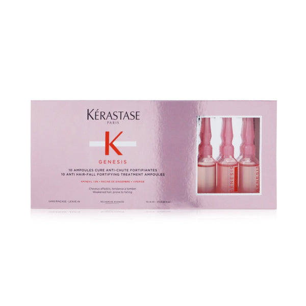 Kerastase Genesis 10 Anti Hair-Fall Fortifying Treatment Ampoules (Weakened Hair, Prone To Falling)  10x 6ml/0.2oz