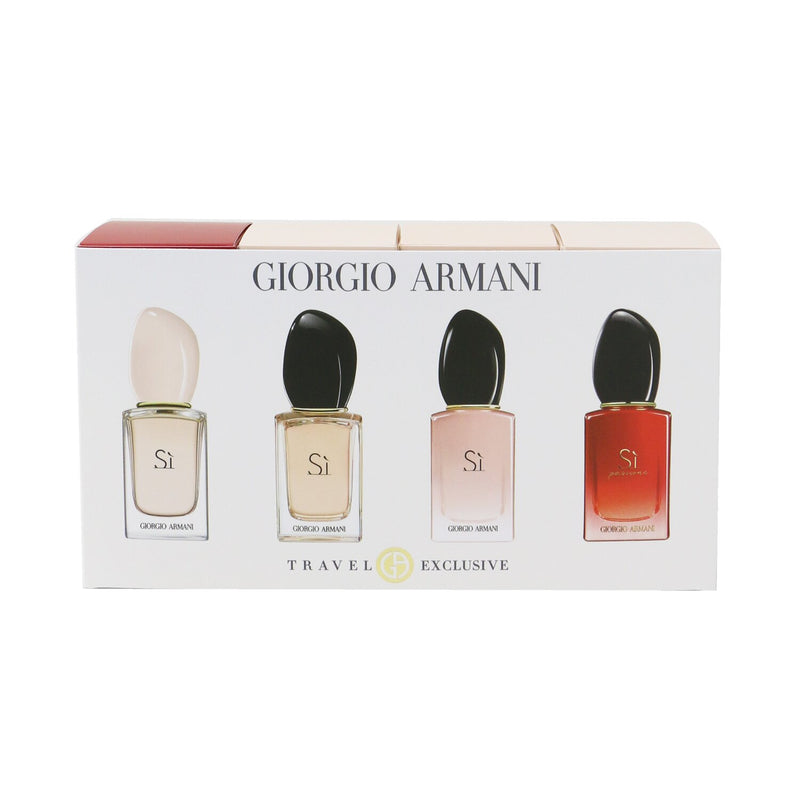 Giorgio Armani Si Miniature Collection: Si Edt 7ml + Si Edp 7ml + Si Fiori EDP 7ml + Si Passione EDP 7ml 