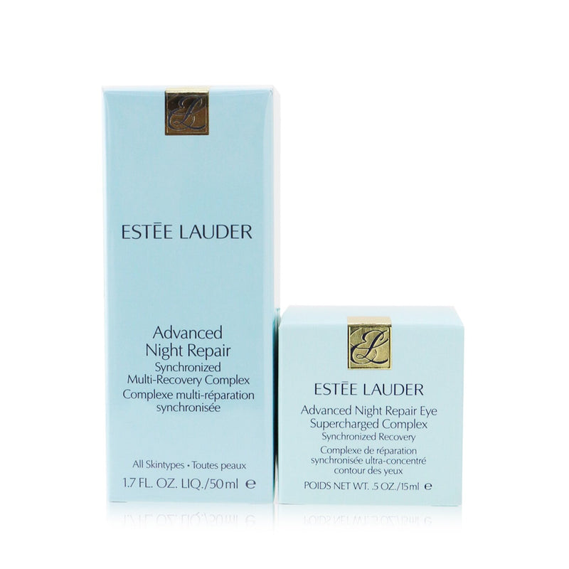 Estee Lauder Advanced Night Repair Set: Synchronized Multi-Recovery Complex 50ml+ Eye Supercharged Complex 15ml 
