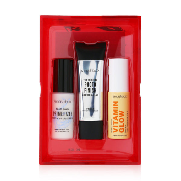 Smashbox Photo Finish Primer Trio Set (1x Photo Finish Primerizer, 1x The Original Photo Finish Smooth & Blur Primer, 1x Photo Finish Vitamin Glow Primer)  3pcs