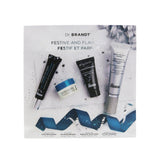 Dr. Brandt Festive & Flawless Kit: Pore Refiner Primer 30ml+ No More Baggage 15g+ Microdermabrasion 15g+ Hyaluronic Facial Cream 10g 