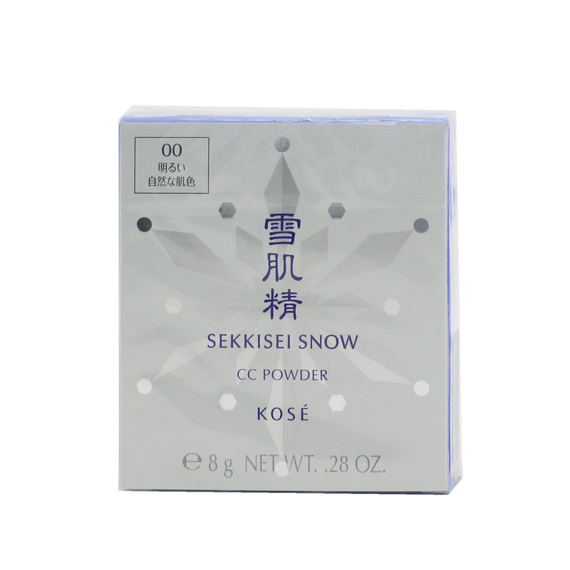 Kose Sekkisei Snow CC Powder SPF14 (Case + Refill) - # 00 Light (Natural Tone)  8g/0.28oz