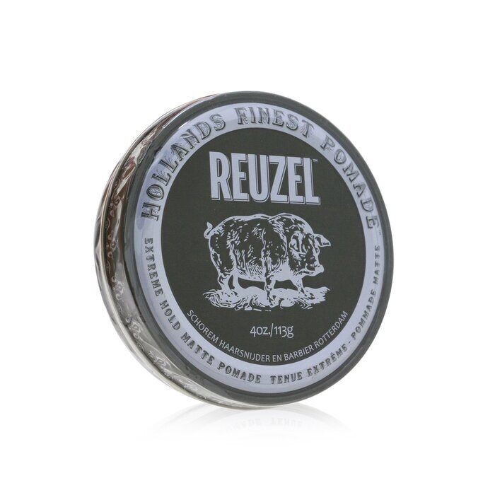 Reuzel Extreme Hold Matte Pomade (Extreme Hold, No Shine, Water Soluble) 113g/4oz