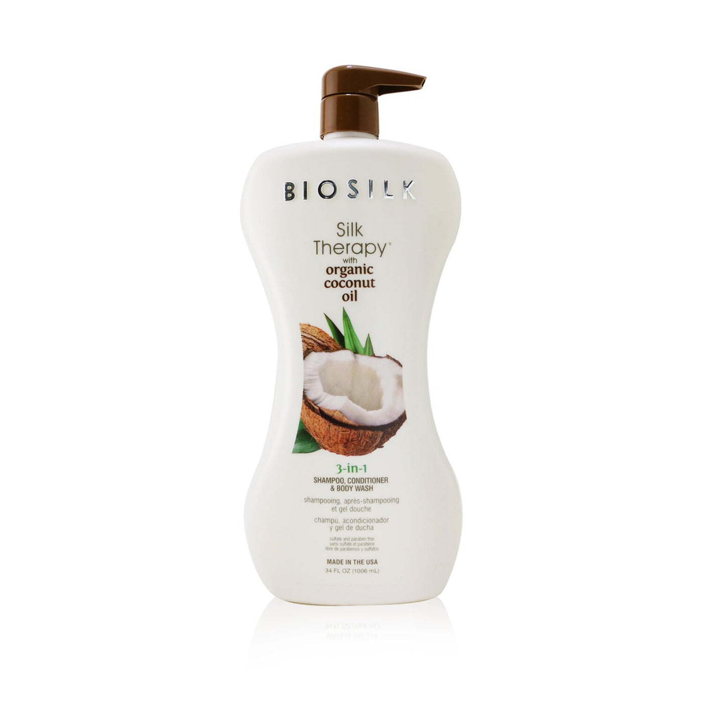 Biosilk Silk Therapy Organic Coconut Oil – 3-in-1 Pflege, 167 Ml, Mit Bio-Kokosöl Für Haare