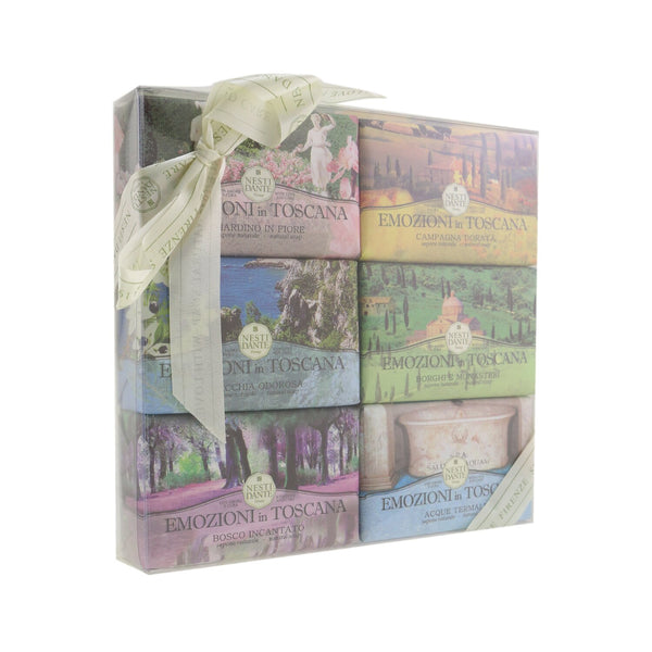 Nesti Dante Emozioni In Toscana The Collection Gift Set (#Gardino In Flore, #Campagna Dorata, #Macchia Odorosa, #Borghi E Monasteri, #Bosco Incantato, #Thermal Water) 