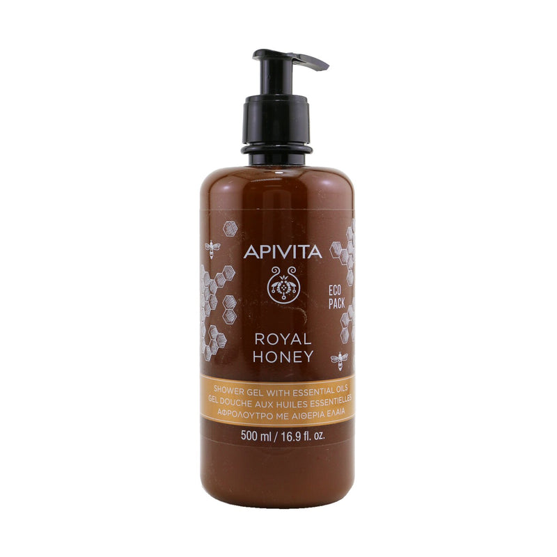 Apivita Royal Honey Creamy Shower Gel With Essential Oils - Ecopack  500ml/16.9oz