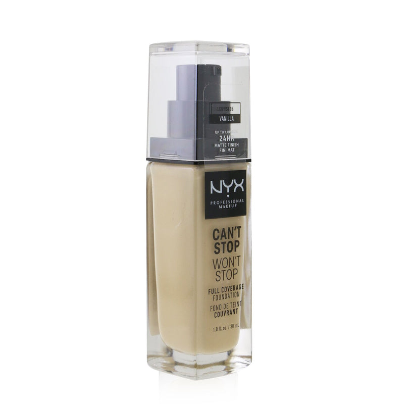 NYX Can't Stop Won't Stop Full Coverage Foundation - # Vanilla  30ml/1oz