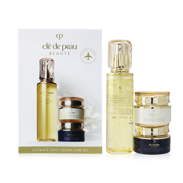 Cle De Peau Ultimate Daily Cream Care Set: Hydro-Softening Lotion N+ Protective Fortifying Cream N SPF 25+ Intensive Fortifying Cream N  3pcs