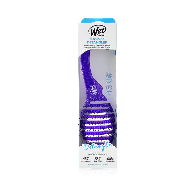 Wet Brush Shower Detangler - # Purple Glitter  1pc