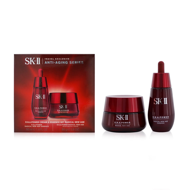 SK II Anti-Aging Series 2-Pieces Set: R.N.A. Power Essence 50ml + R.N.A. Power Moisturizing Cream 80g  2pcs