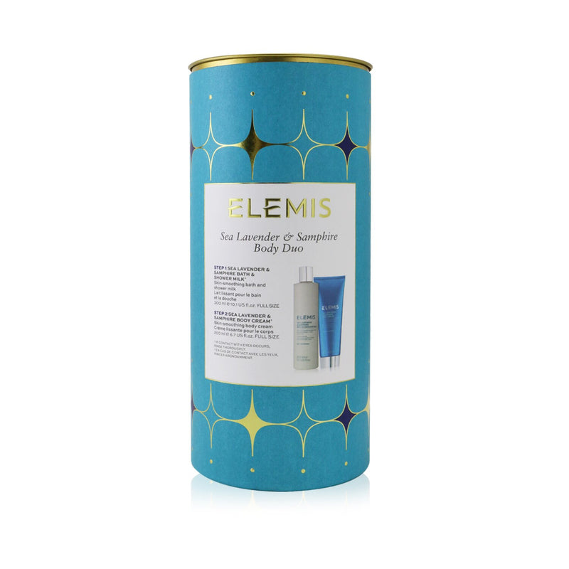 Elemis Sea Lavender & Samphire Body Duo: Bath & Shower Milk 300ml + Body Cream 200ml 