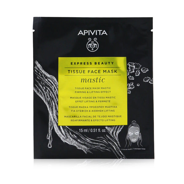 Apivita Express Beauty Tissue Face Mask with Mastic (Firming & Lifting) - Box Slightly Damaged)  6x15ml/0.51oz