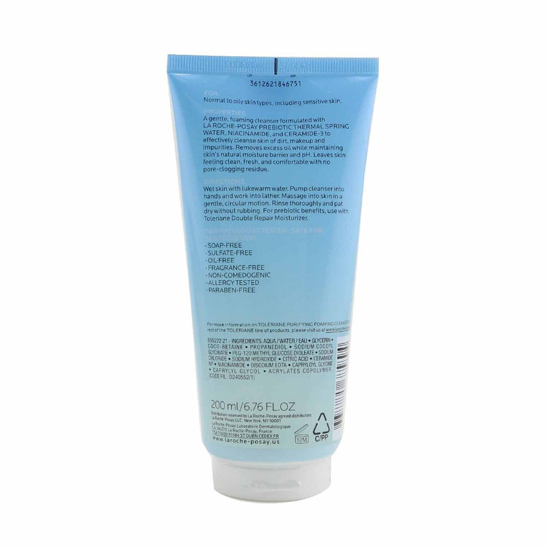 La Roche Posay Toleriane Purifying Foaming Cleanser  200ml/6.7oz