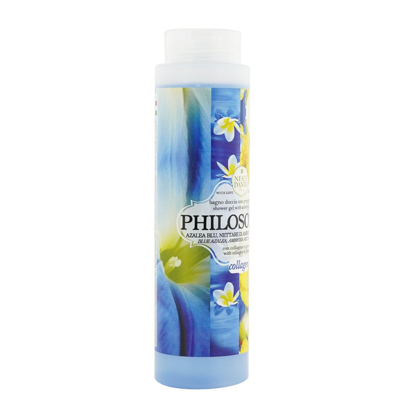 Nesti Dante Philosophia Shower Gel - Collagen - Blue Azalea, Ambrosia Nectar & Starfruit With Vegetal Collagen & Ginseng 