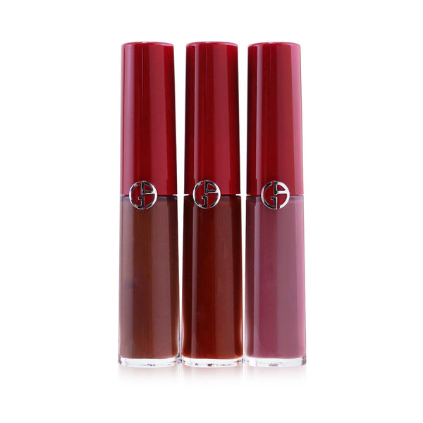 Giorgio Armani Lip Maestro Intense Velvet Color Set (3x Mini Liquid Lipstick) - #200,#405,#501  3x3.5ml/0.12oz