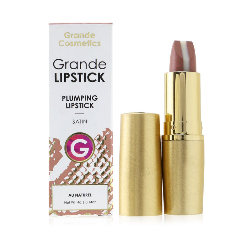 Grande Cosmetics (GrandeLash) GrandeLIPSTICK Plumping Lipstick (Satin) - # Au Naturel  4g/0.14oz