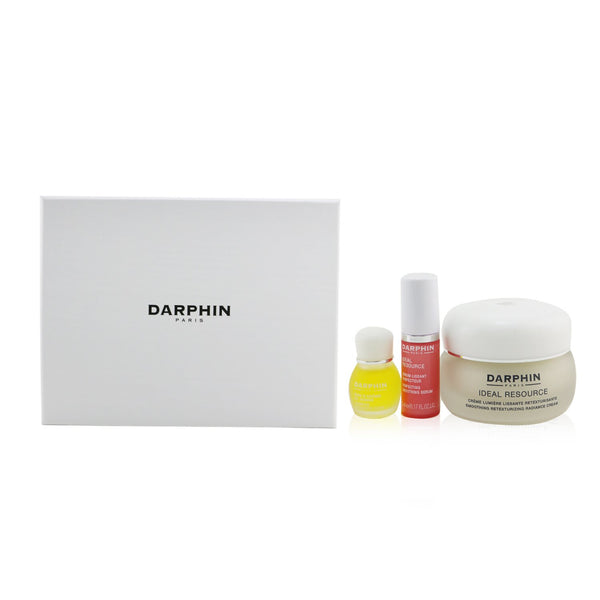 Darphin Ideal Resource Retexturizing Botanical Wonders Set: Radiance Cream 50ml+ Smoothing Serum 5ml+ Jasmine Aromatic Care 4ml 