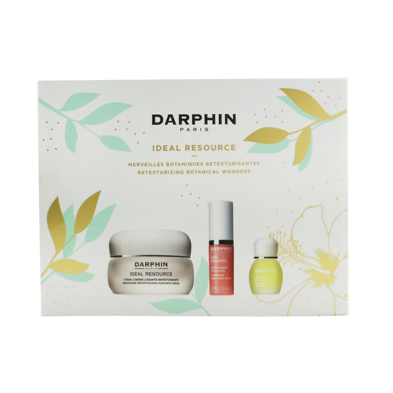 Darphin Ideal Resource Retexturizing Botanical Wonders Set: Radiance Cream 50ml+ Smoothing Serum 5ml+ Jasmine Aromatic Care 4ml 