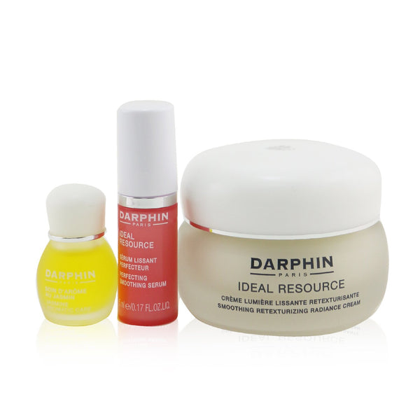 Darphin Ideal Resource Retexturizing Botanical Wonders Set: Radiance Cream 50ml+ Smoothing Serum 5ml+ Jasmine Aromatic Care 4ml 