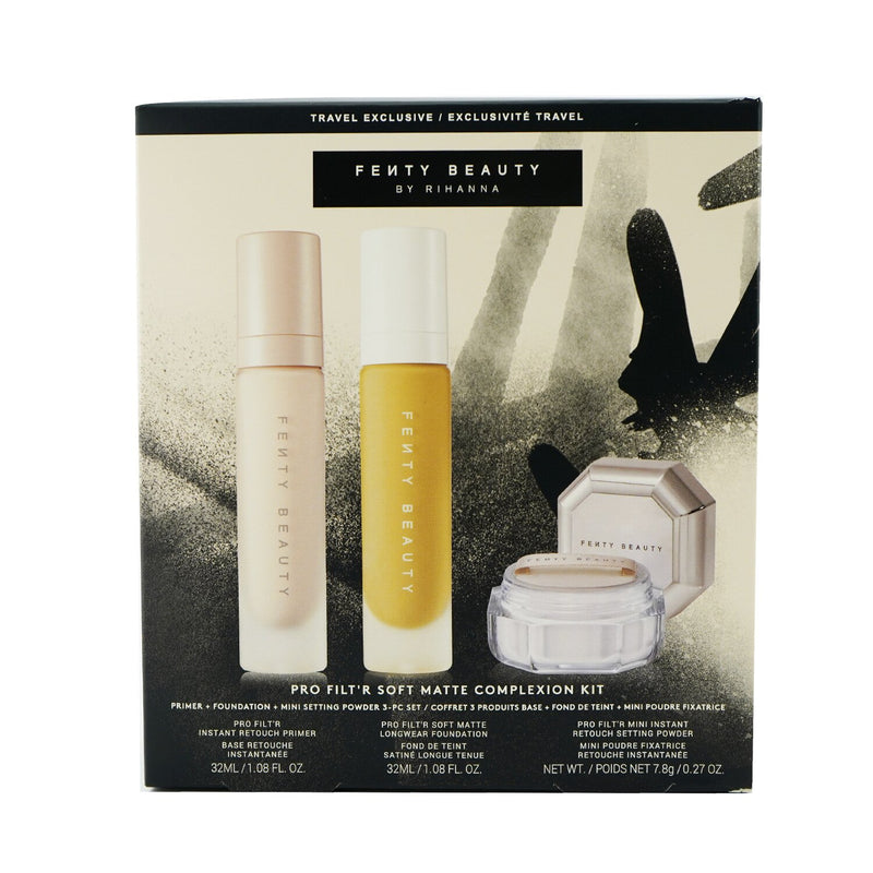 Fenty Beauty by Rihanna Pro Filt'R Soft Matte Complexion Kit: Foundation 32ml + Primer 32ml + Instant Retouch Setting Powder 7.8g - #210 