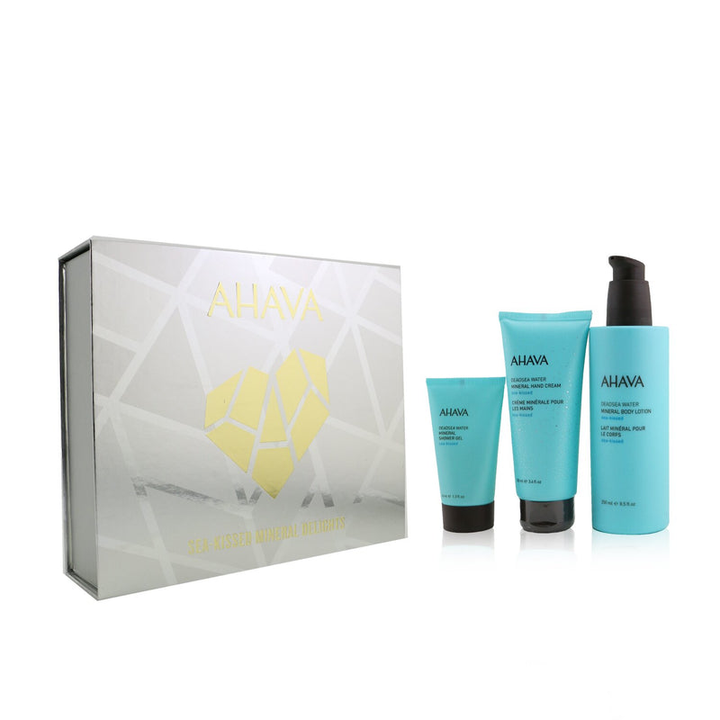 Ahava Sea-Kissed Mineral Delights Set: Mineral Body Lotion 250ml+ Mineral Hand Cream 100ml+ Mineral Shower Gel 40ml 