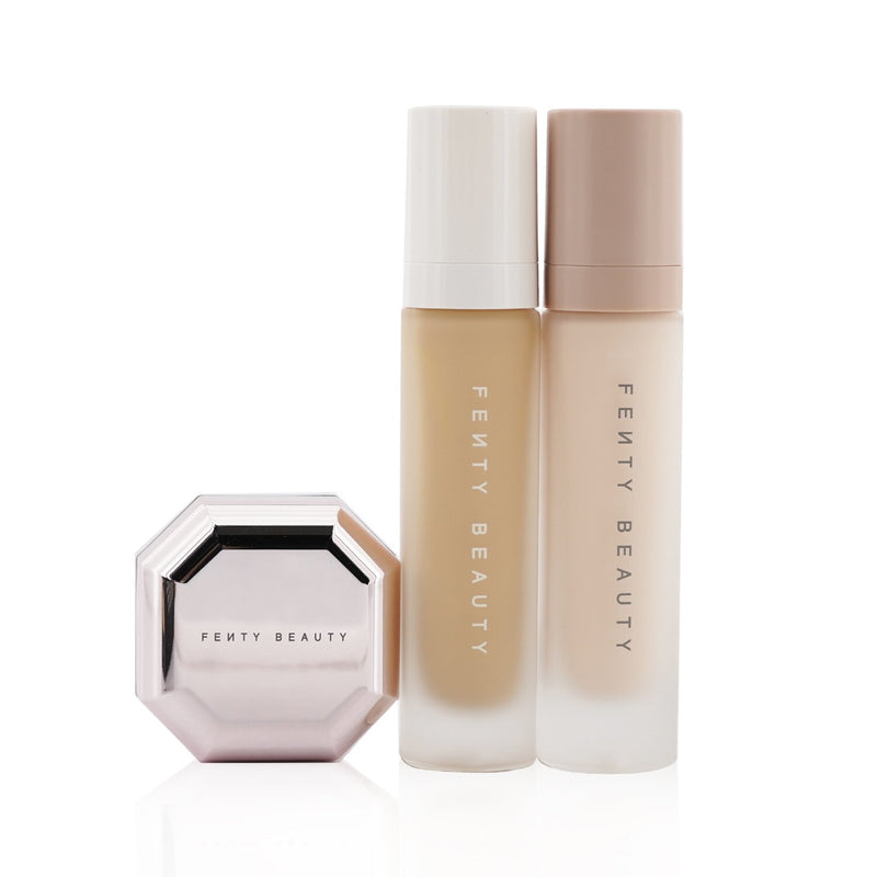 Fenty Beauty by Rihanna Pro Filt'R Soft Matte Complexion Kit: Foundation 32ml + Primer 32ml + Instant Retouch Setting Powder 7.8g - #190 (Box Slightly Damaged)  3pcs